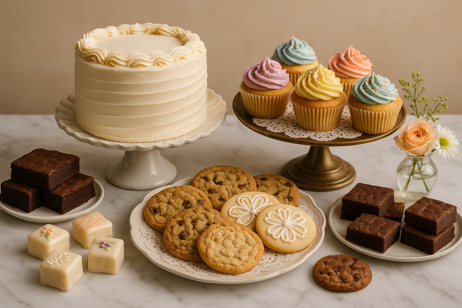 more classic pastries cakes, cupcakes, cookies